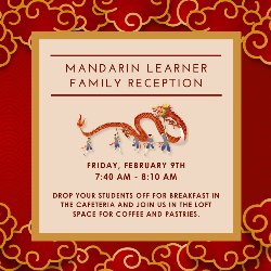 Mandarin Learner Family Reception